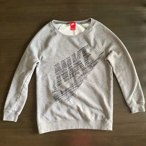 Nike Gray Sweatshirt with Logo